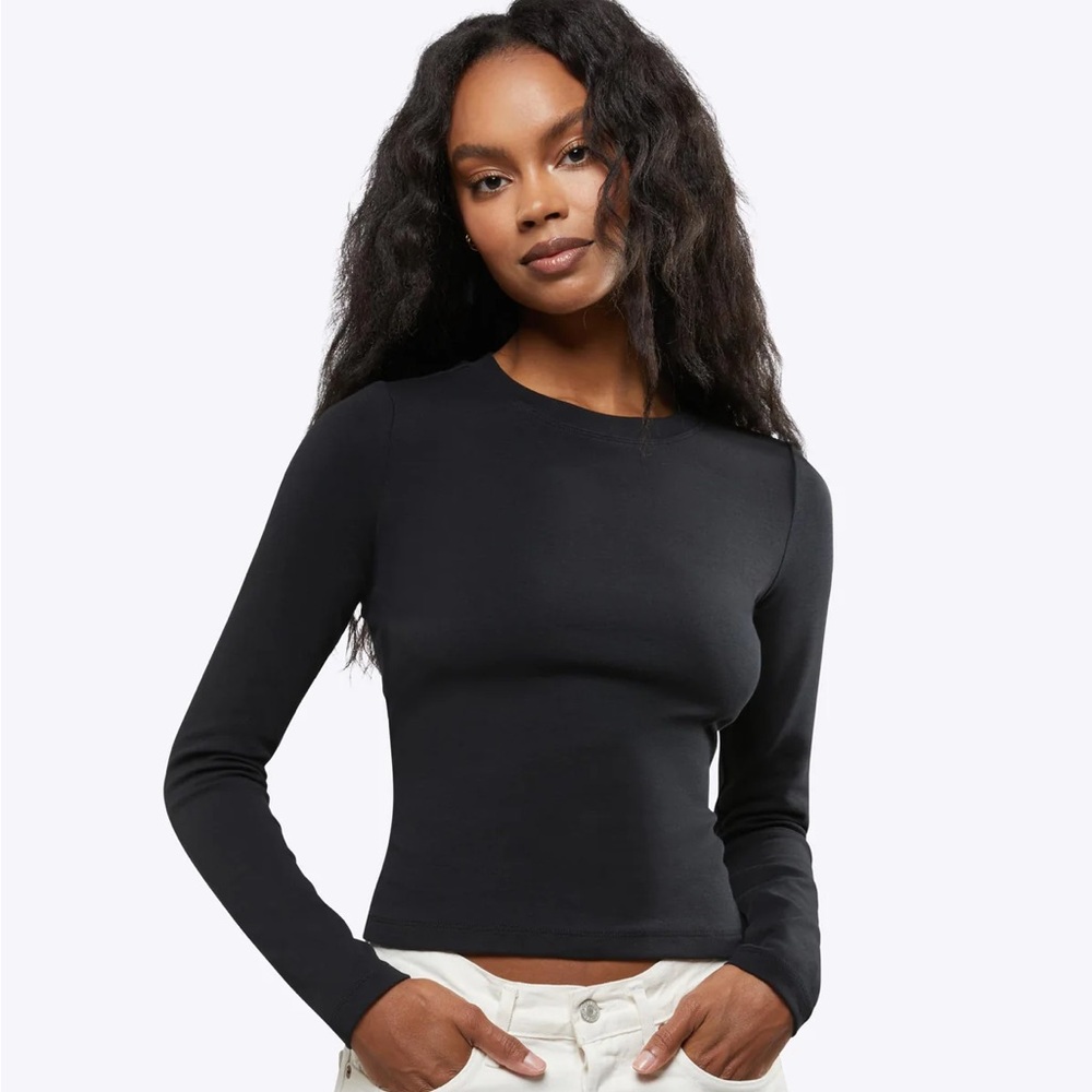 CUTS Long Sleeve Tomboy Tee black S